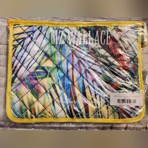 Mz wallace metro clutch summer palm bag pouch